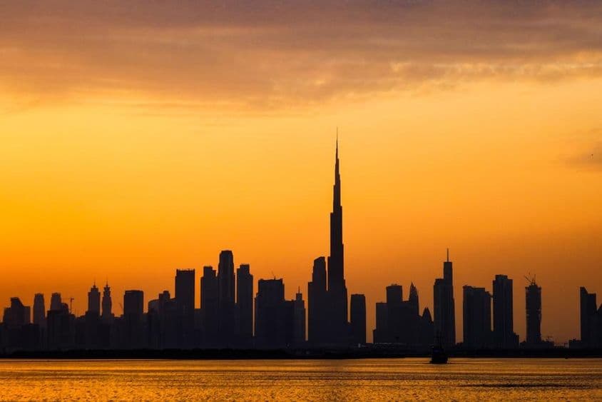 Coucher de soleil à Dubaï