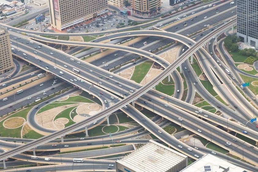 Route principale de Dubaï