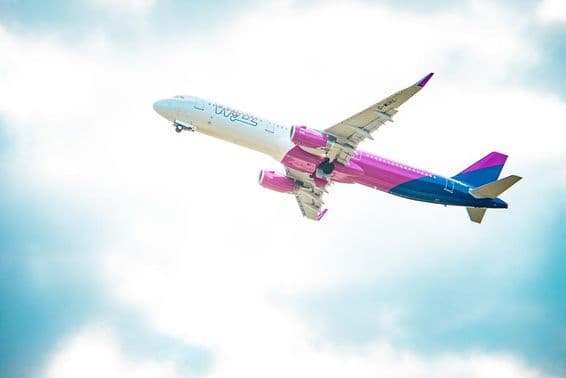 Wizz Air en vol.