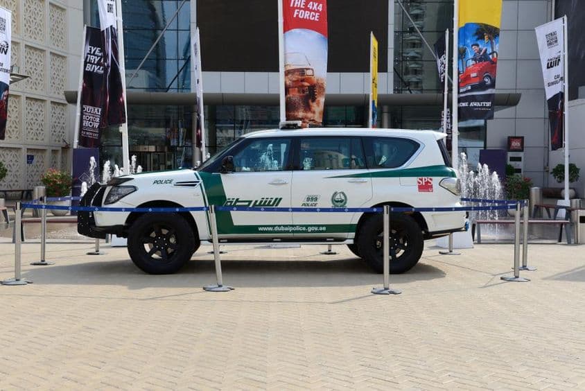 Voiture de police de Dubaï.