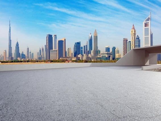 Gratte-ciels en arrière-plan de Dubaï !