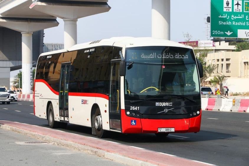 Itinéraire de bus à Dubaï.