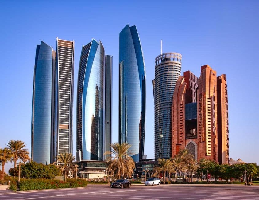 Gratte-ciel d'Abu Dhabi.