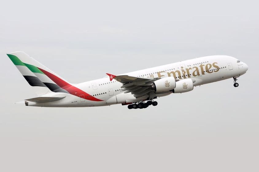 Avion d'Emirates.