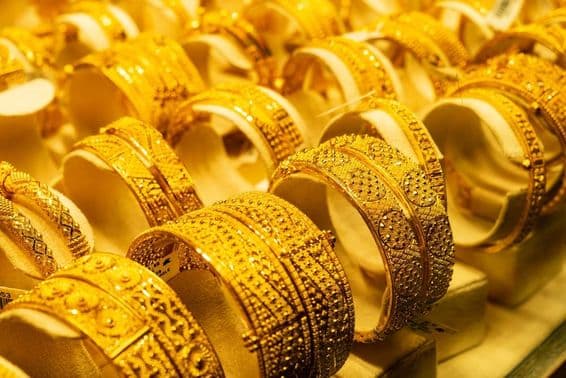 Bracelets en or à Dubaï.