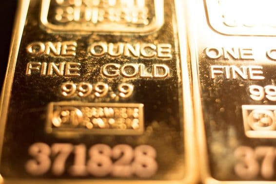 Lingots d'or de pureté 999,9.