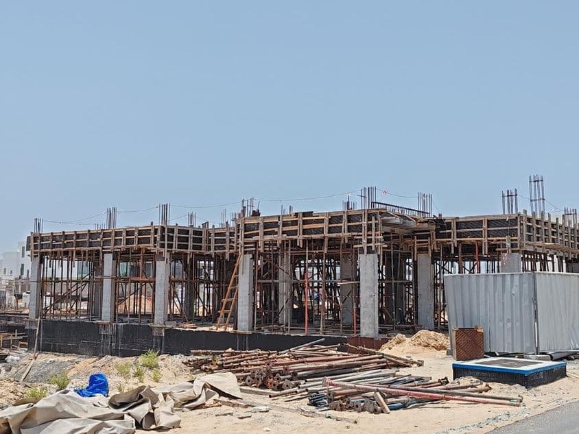 Bâtiment en construction à Dubaï.