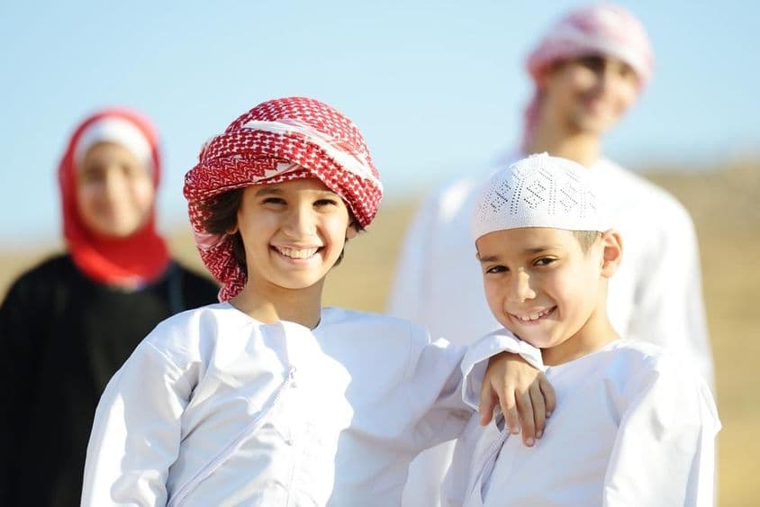 Famille arabe.