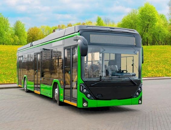 Bus vert électrique.