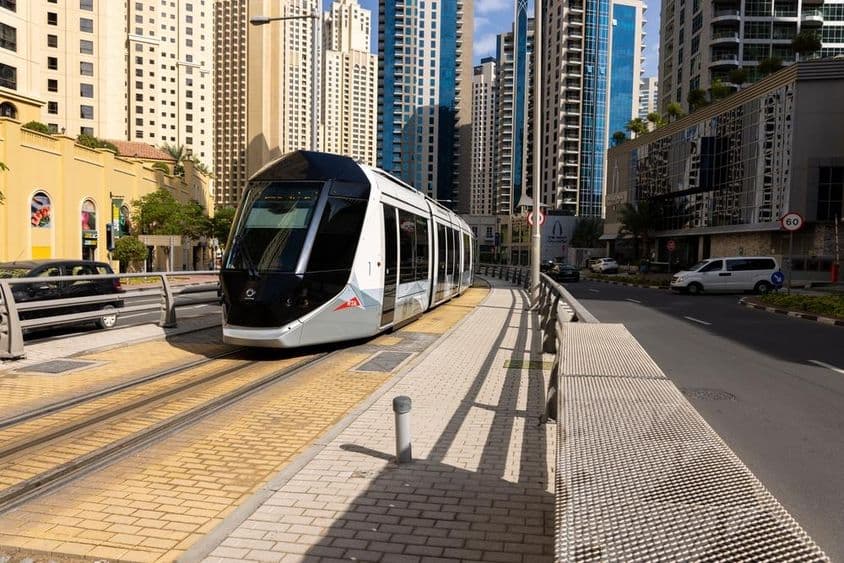 Tram de Dubaï.