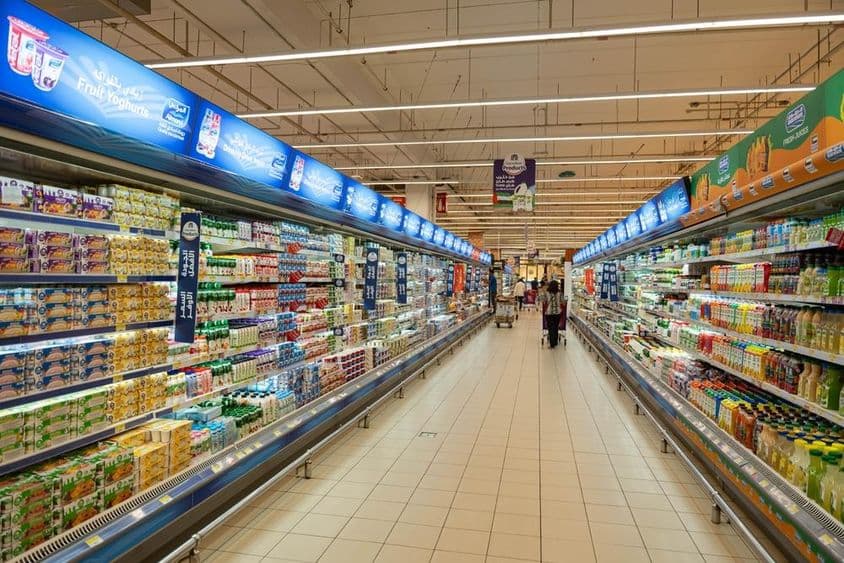 À l'intérieur d'une boutique de Dubaï.