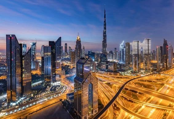 Panorama de Dubaï.