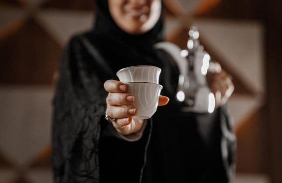 Café traditionnel arabe.