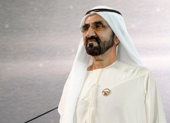 Sheikh Mohammed bin Rashid Al Maktoum, le vice-président et premier ministre des Émirats arabes unis, et le souverain de Dubaï.