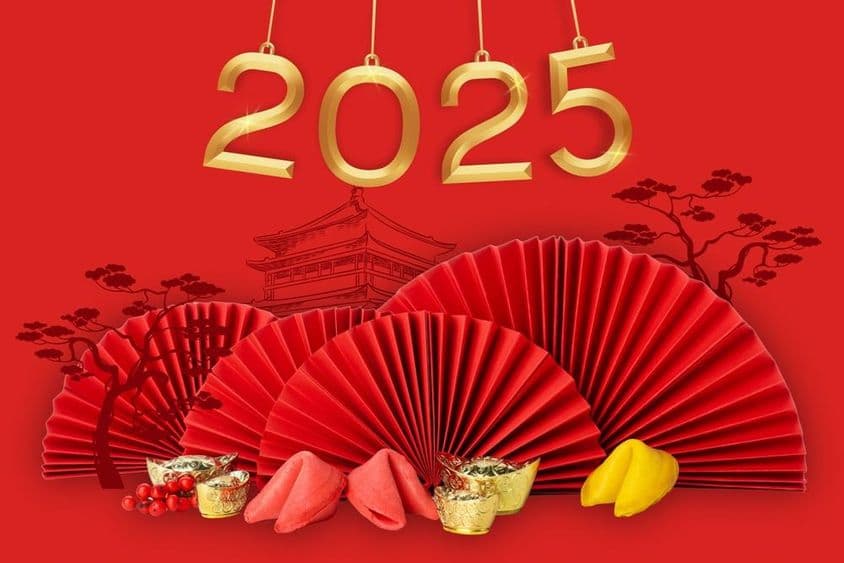 Nouvel An Chinois avec des décorations traditionnelles chinoises.