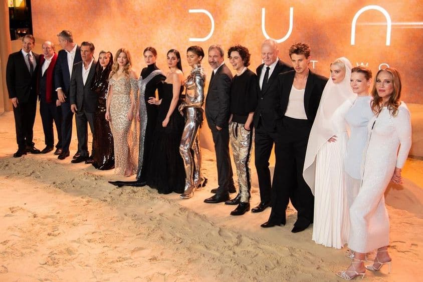 Première mondiale de Dune : Deuxième Partie à Leicester Square.