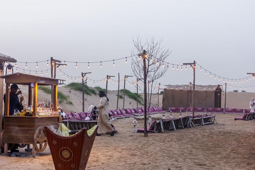 Le camp de désert Al Khayma à Dubaï.