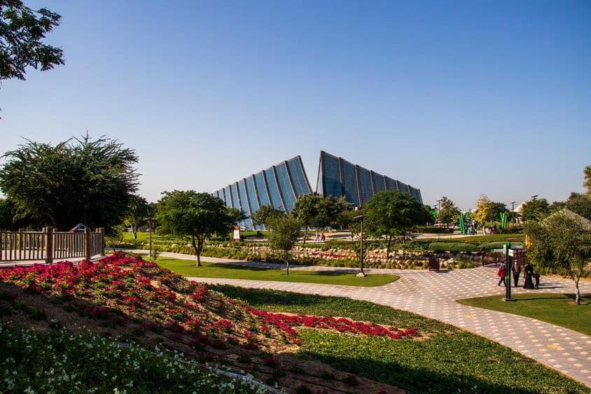 Entrée du parc safari de Dubaï.