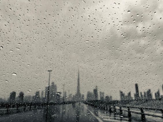Pluie à Dubaï, Émirats Arabes Unis