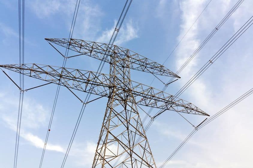 Lignes haute tension à Sharjah.