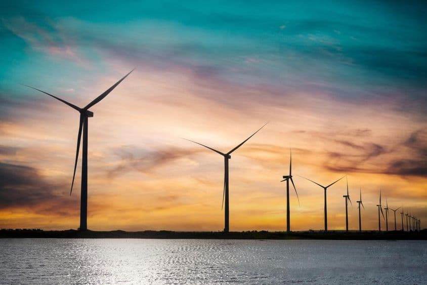 Éoliennes générant de l'électricité.