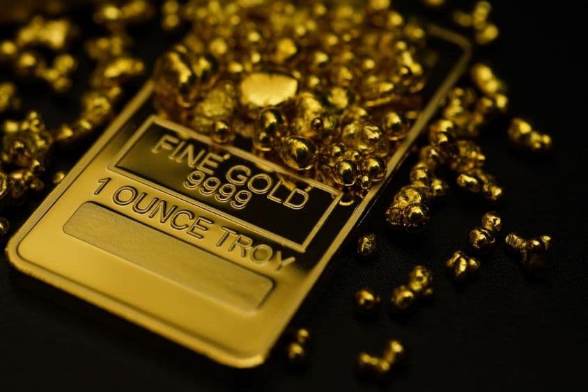 Lingot d'or 999 pour investissement économique.