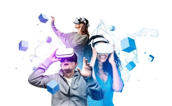 Jeunes portant des casques VR.