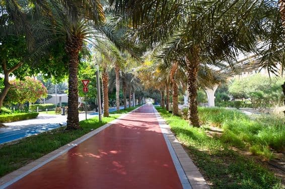 Dubaï, Émirats Arabes Unis, Etihad Park à Palm Jumeirah.