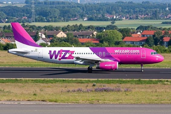 Wizz Air Airbus A320-200 avec l'immatriculation HA-LPO.