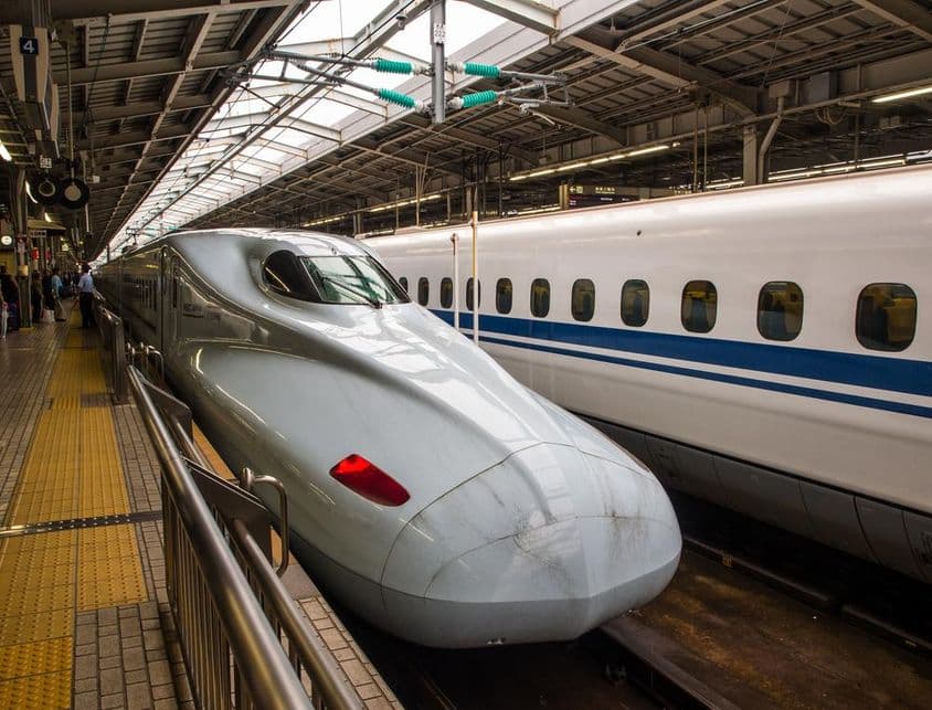Train à grande vitesse Shinkansen, le symbole le plus célèbre de la technologie japonaise.