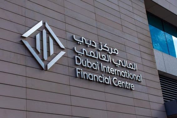 Signe et icône du Centre Financier International de Dubaï (DIFC).