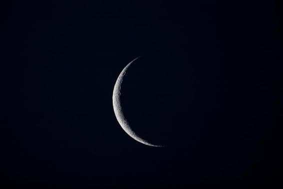 La Lune dans le ciel.