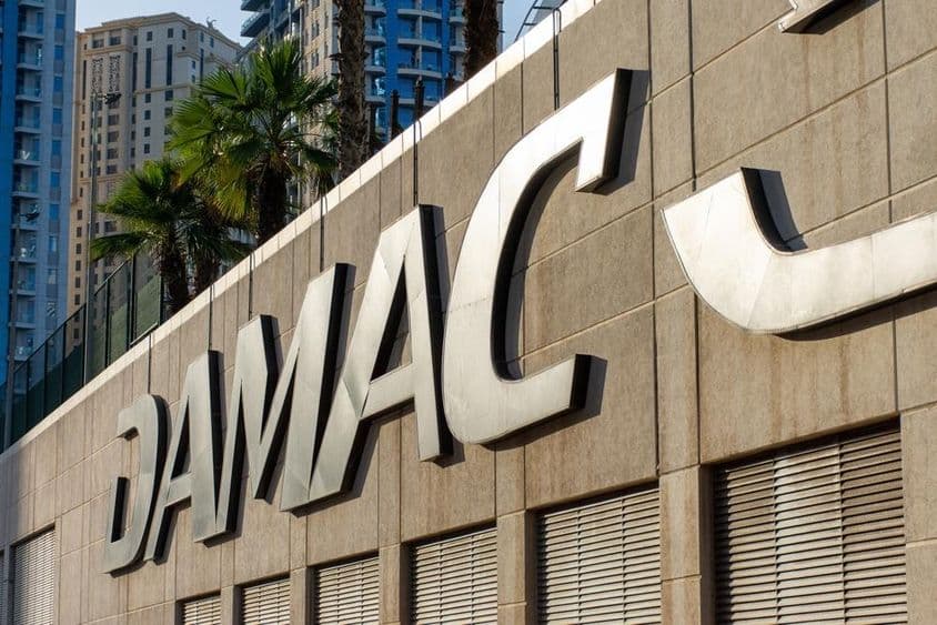 Logo de Damac Properties, un célèbre promoteur immobilier des EAU.
