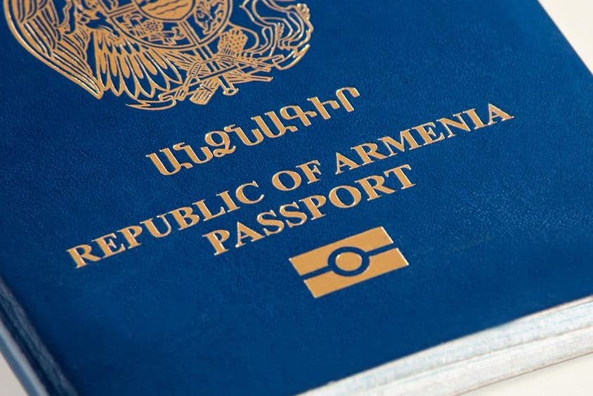 Passeport biométrique de la République d'Arménie.