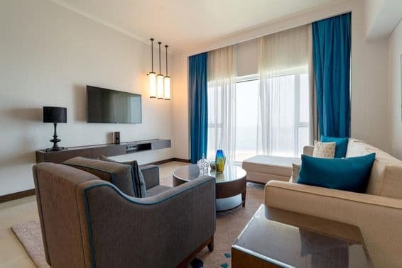 Émirats Arabes Unis, Abou Dhabi, 1Intérieur Moderne d'un Salon.