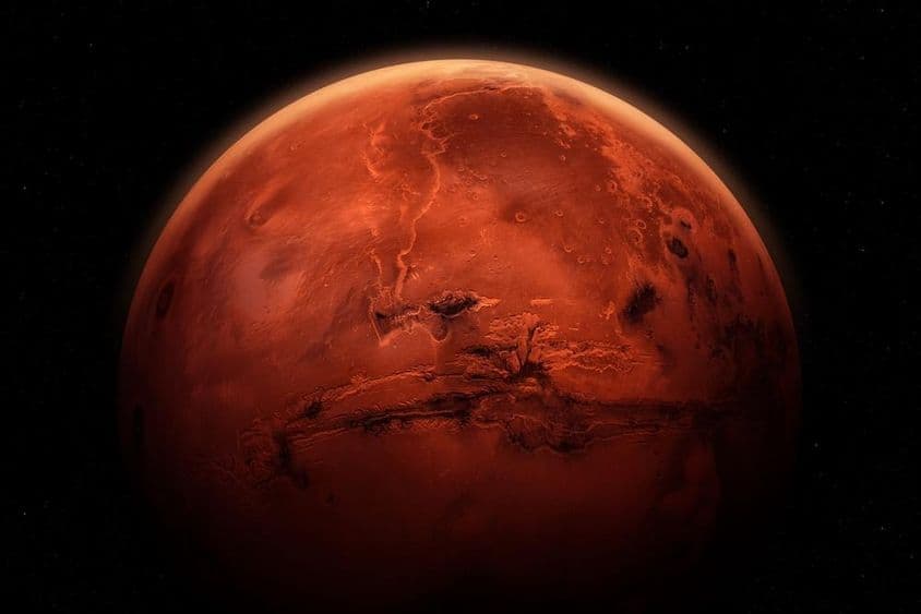Mars, la Planète Rouge.