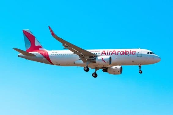 Airbus A320 (A6-AOE) d'Air Arabia.