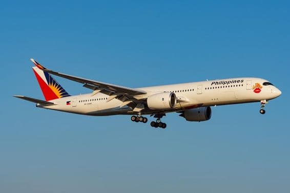 Appareil Airbus A350-900 de Philippine Airlines.