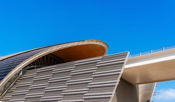 Station de métro à Dubaï, Émirats Arabes Unis.