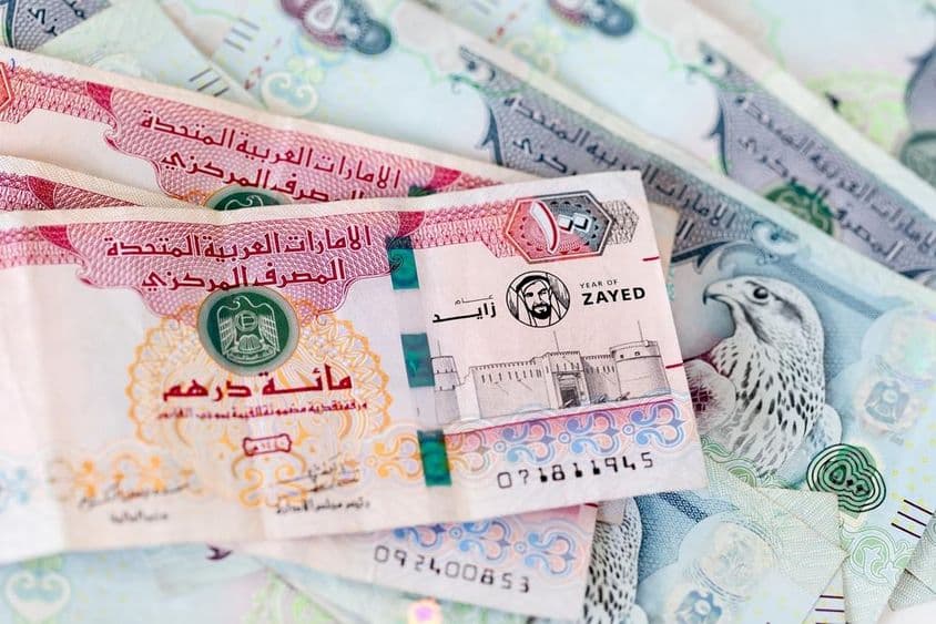 Dirhams des Émirats arabes unis.