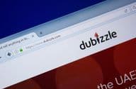 Page d'accueil du site Dubizzle sur un écran d'ordinateur, url - Dubizzle.com.