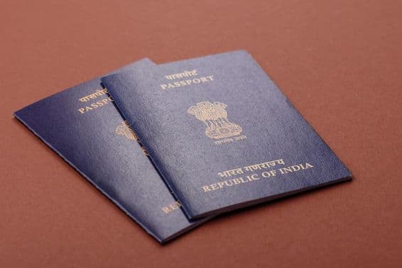 Passeport indien pour voyage, vol et affaires.