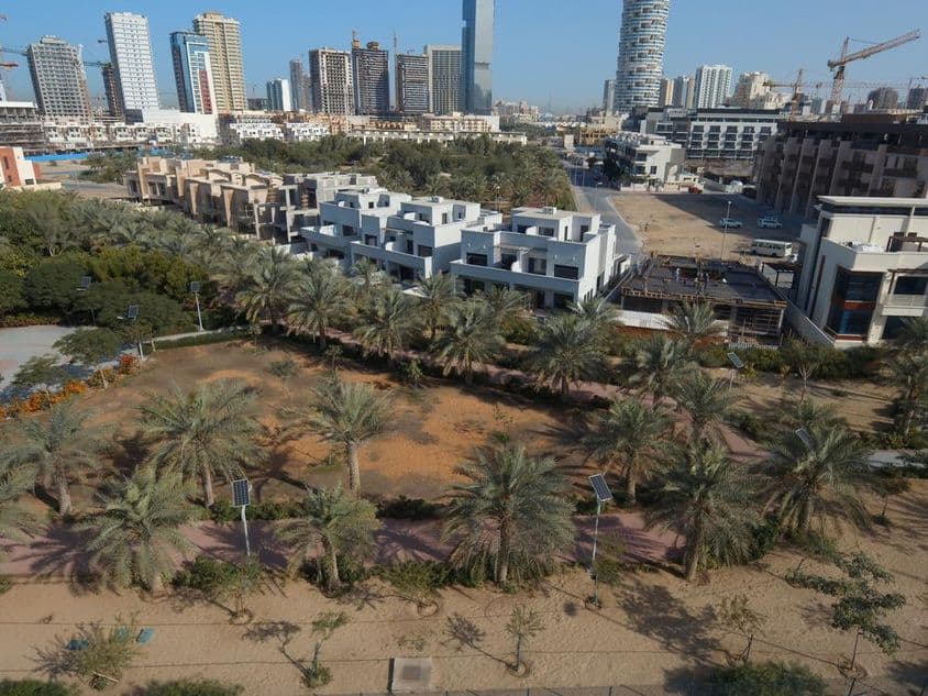 Vue aérienne de Dubai JVC.