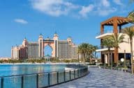 Hôtel Atlantis de Dubaï sur une île artificielle, la Palm Jumeirah.