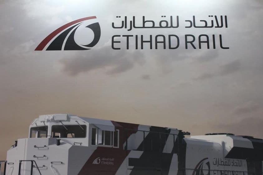 Stand d'exposant à l'exposition Middle East Rail 2021.