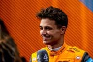 Lando Norris du Royaume-Uni en couleurs de l'équipe McLaren F1.