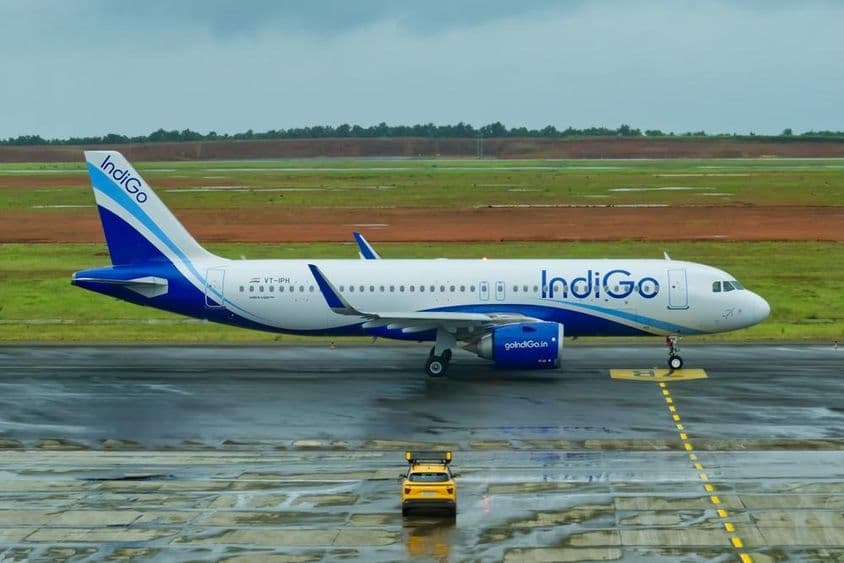 Un avion Airbus A320 d'IndiGo Airlines.