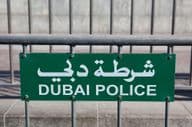 Blocage routier par la police de Dubaï.