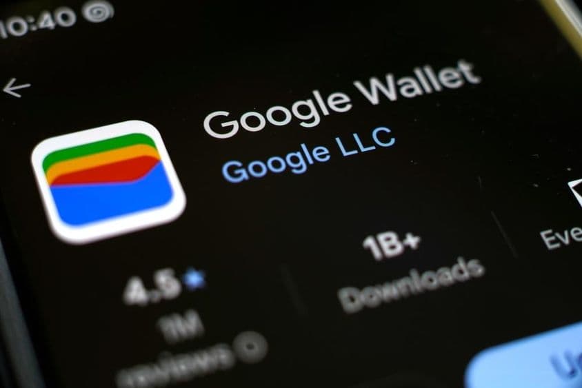 Application Wallet sur l'App Store sur un écran de téléphone.