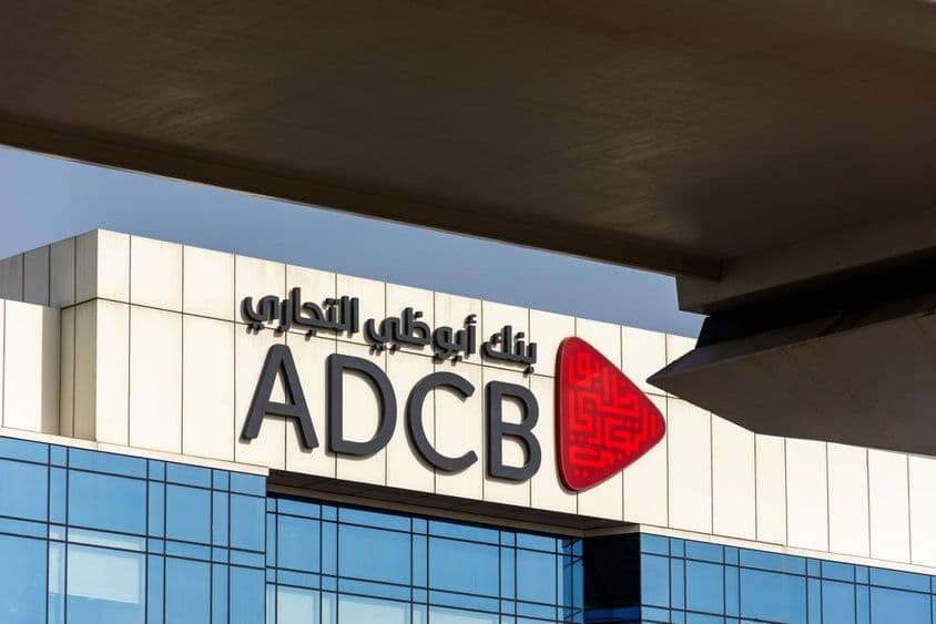 Banque commerciale d'Abu Dhabi (ADCB) dans la ville de Dubaï.